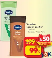 VASELİNE LOSYON ÇEŞİTLERİ 200 ML VASELİNE LOSYON ÇEŞİTLERİ 200 ML
